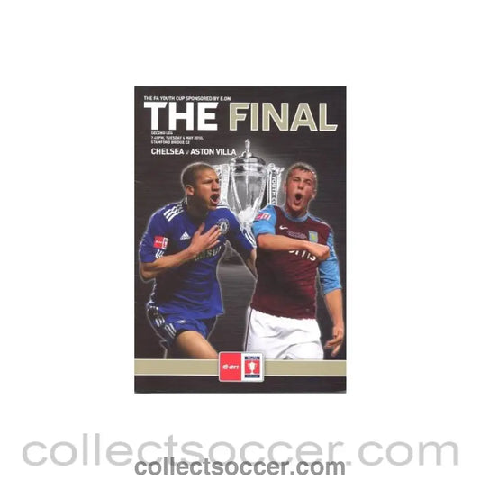 2010 - Chelsea v Aston Villa official programme 04/05/2010 FA Youth Cup
