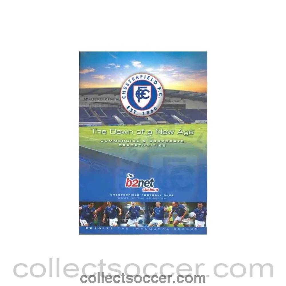 2010 - Chesterfield FC brochure 2010-2011 - Collect Soccer