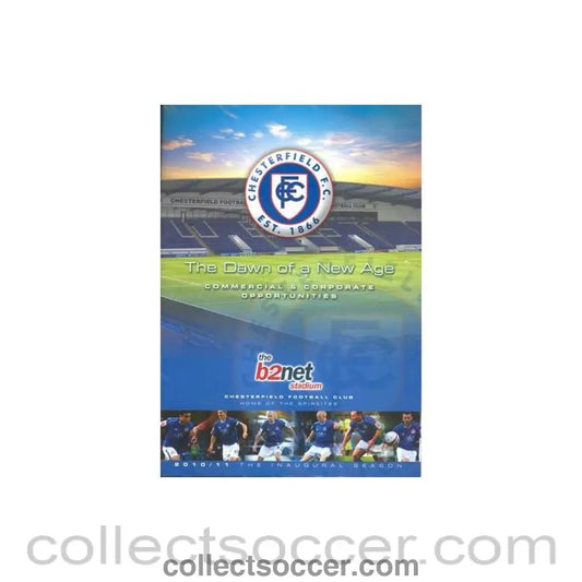 2010 - Chesterfield FC brochure 2010-2011 - Collect Soccer