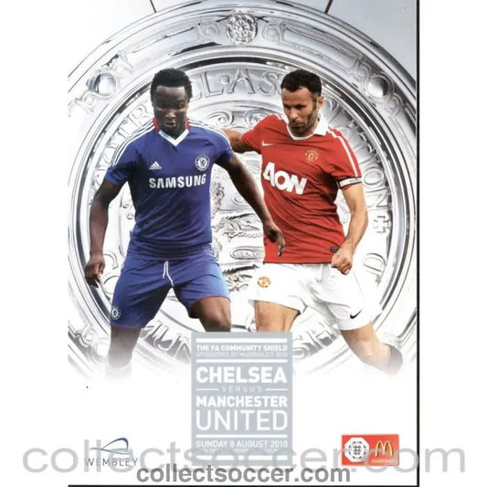 2010 Community Shield Programme Chelsea v Manchester United - Collect Soccer