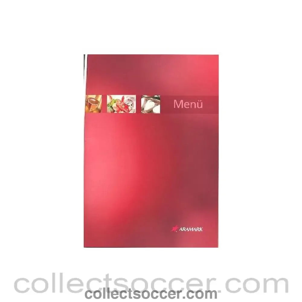 2010 - Hamburg v Chelsea 8 Page Menu 04/08/2010