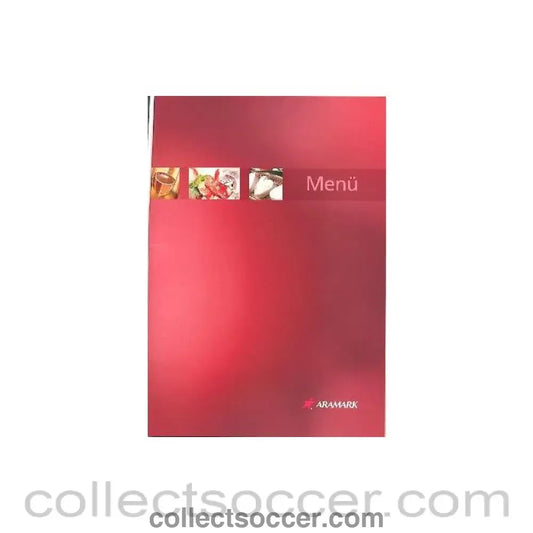 2010 - Hamburg v Chelsea 8 Page Menu 04/08/2010