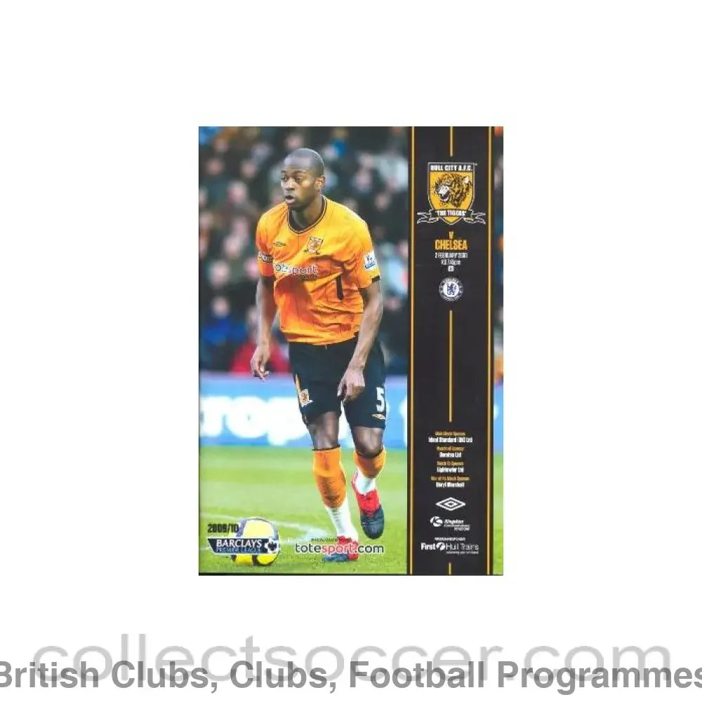 2010 - Hull City vChelsea official programme 02/02/2010