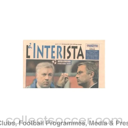 2010 - Inter vChelsea official programme 24/02/2010 Interista newspaper-like programme