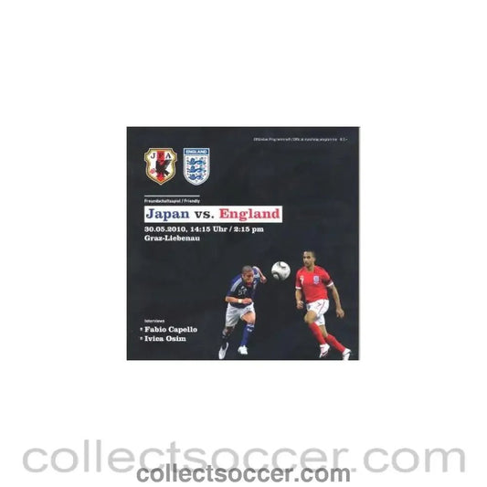 2010 Japan v England official programme 30/05/2010 - Collect Soccer