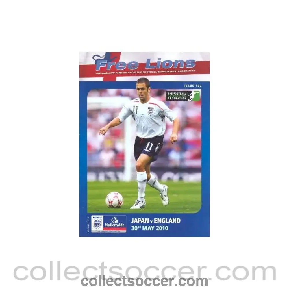 2010 Japan v England official programme 30/05/2010 Free Lions programme