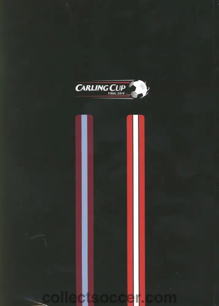 2010 League Cup Final Programme Aston Villa v Manchester United - Collect Soccer