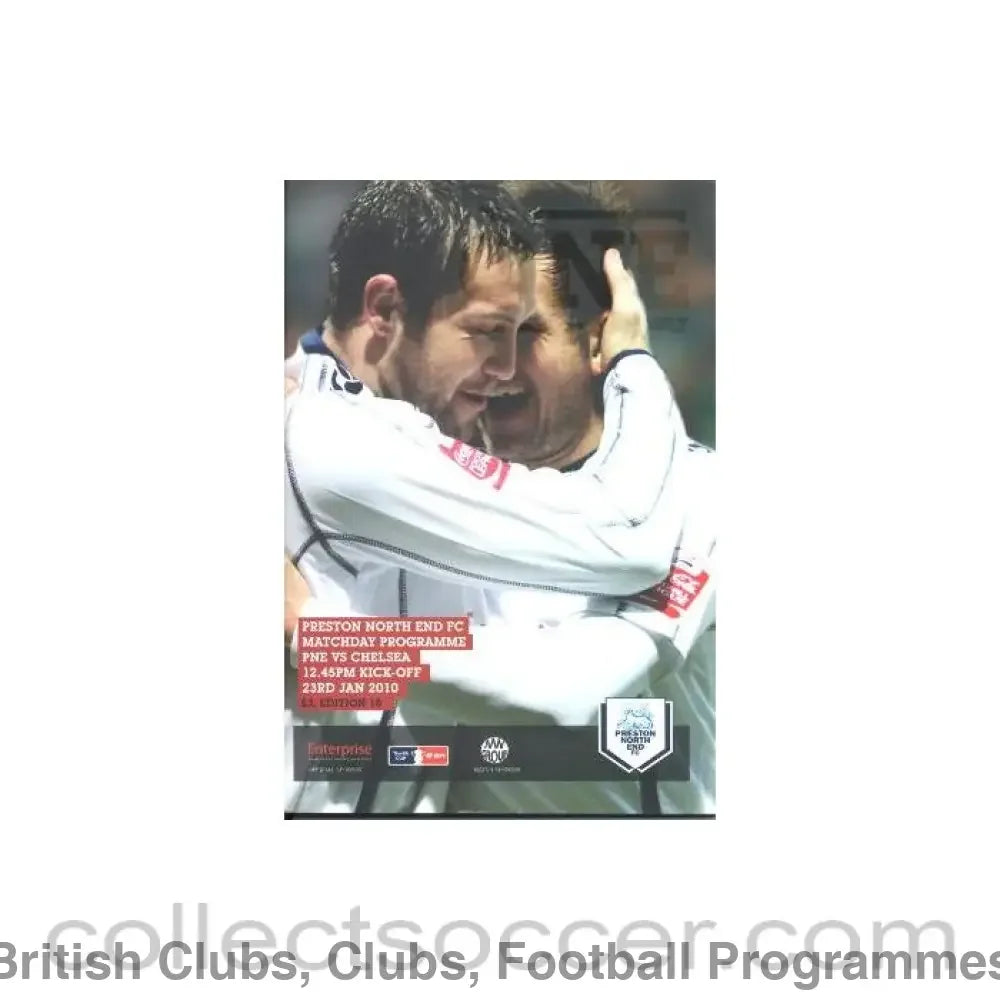 2010 - Preston North End vChelsea official programme 23/01/2010