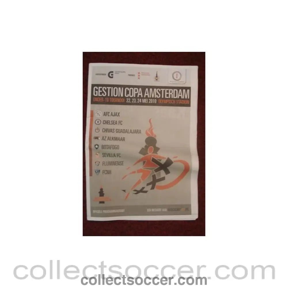 2010 - The Youth Tournament Amsterdam 22, 23 and 24 May 2010 newspaper - like official programme - Collect Soccer