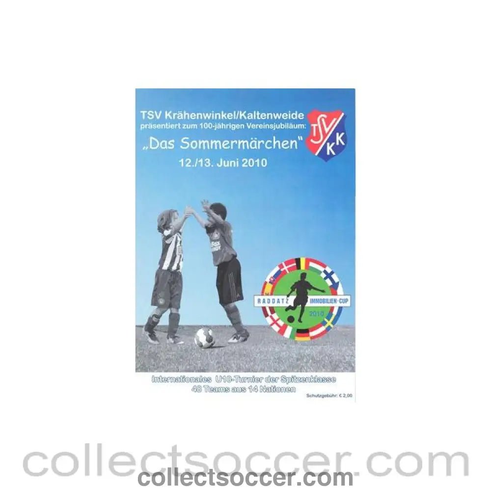 2010 - TSV International Youth Tournament U10 in Germany official programme June 2010 - Collect Soccer