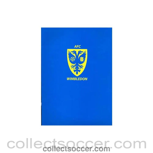 2010 - Wimbledon FC press pack 2010 - 2011 - Collect Soccer