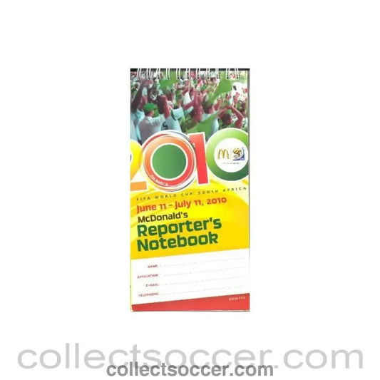 2010 World Cup McDonalds Reporter's Notebook - Collect Soccer