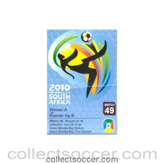 2010 World Cup ticket Match 49 Uruguay v South Korea 26/06/2010