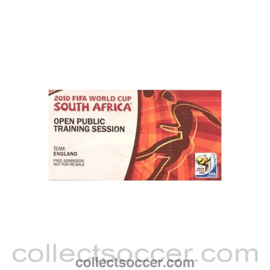 2010 World Cup ticket Platinum Stars F.C. v England 07/06/2010 World Cup 2010 Warm - Up Friendly Match - Collect Soccer
