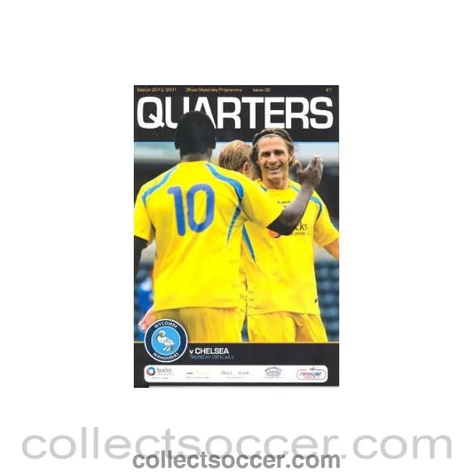 2010 - Wycombe Wanderars vChelsea official programme 29/07/2010 - Collect Soccer