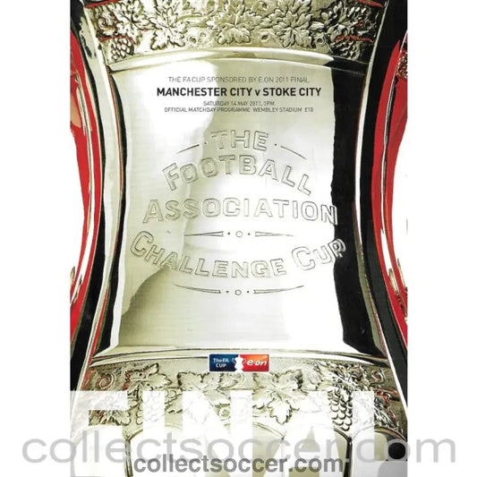 2011 FA Cup Final Programme Manchester City v Stoke City - Collect Soccer