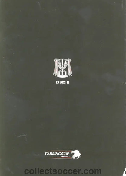 2011 League Cup Final Programme Arsenal v Birmingham City - Collect Soccer