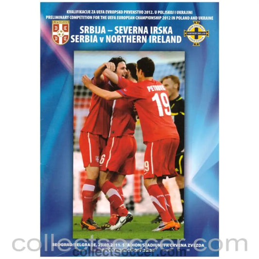 2011 Serbia v Northern Ireland Official Programme - Collect Soccer