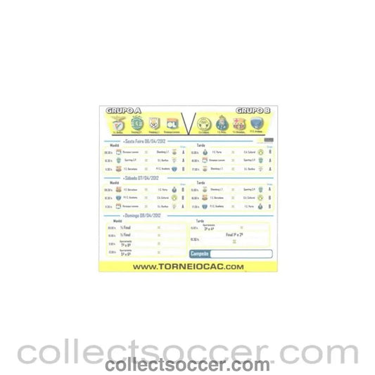 2012 - 31th International Youth Tournament In Portugal April 2012 groups sheet - Collect Soccer