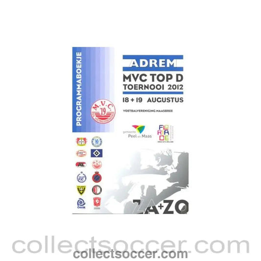 2012 - ADREM Youth Tournament August 2012 official programme - Collect Soccer
