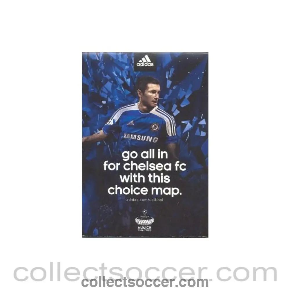 2012 Champions League Final Chelsea v Bayern Munich 19/05/2012 Chelsea Choice blue map - Collect Soccer