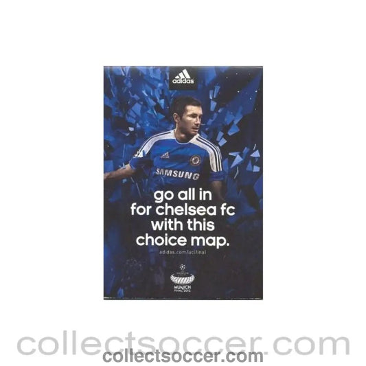2012 Champions League Final Chelsea v Bayern Munich 19/05/2012 Chelsea Choice blue map - Collect Soccer