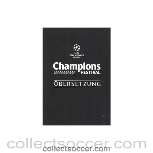 2012 Champions League Final Chelsea v Bayern Munich Official Champions Festival brochure in German