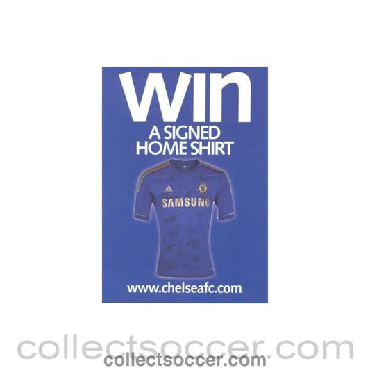 2012 - Chelsea Quiz & Prize Draw Win a Signed Home Shirt of 2012