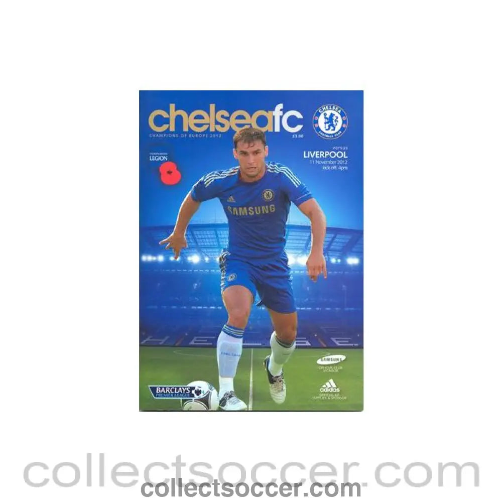 2012 - Chelsea v Liverpool official programme 11/11/2012 Premier League - Collect Soccer
