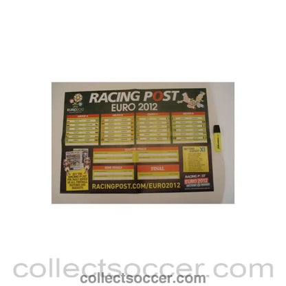 2012 - Euro 2012 Group Stage Wall Chart - Collect Soccer