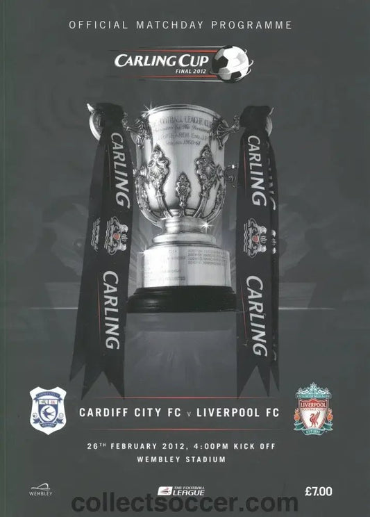 2012 League Cup Final Official Programme Cardiff City v Liverpool - Collect Soccer