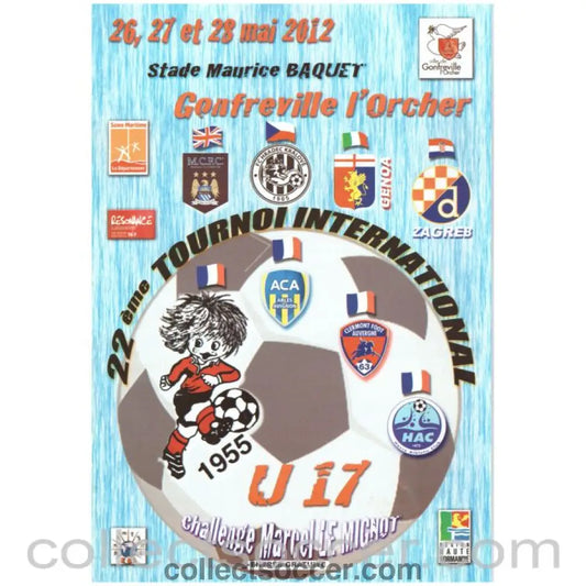 2012 Marcel Le Mignot Youth Tournament U17 Official Programme (Manchester City) - Collect Soccer