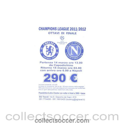 2012 - Napoli v Chelsea leaflet 21/02/2012 Champions League