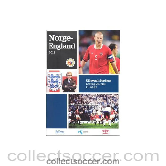 2012 Norway v England official programme 26/05/2012 - Collect Soccer