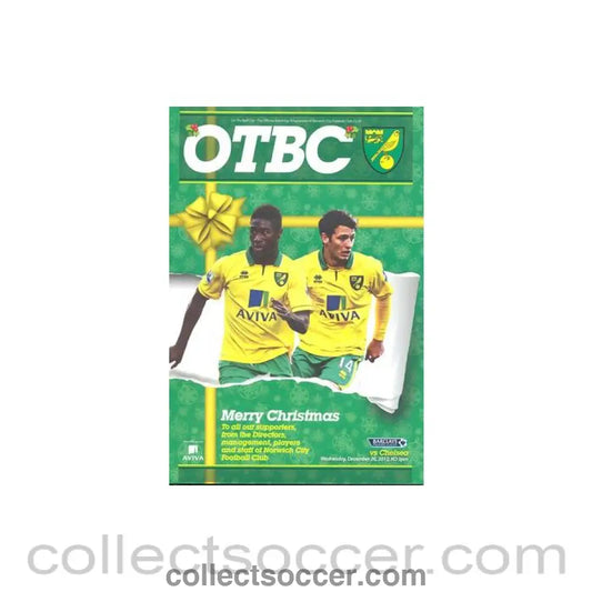 2012 - Norwich City v Chelsea official programme 26/12/2012 - Collect Soccer