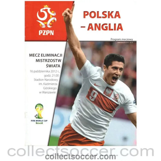 2012 Poland v England Official Programme - Collect Soccer