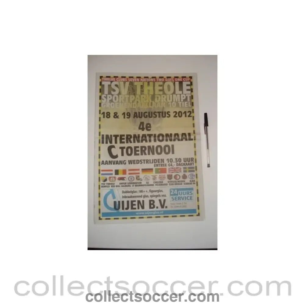 2012 - TSV Theole Youth Tournament August 2012 newspaper - like official programme - Collect Soccer