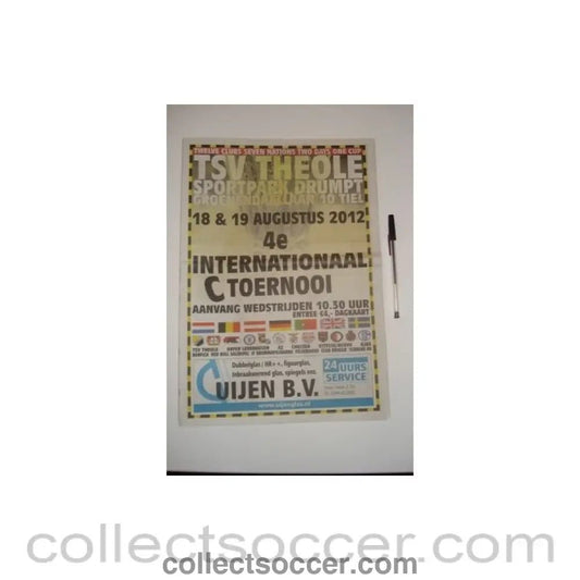 2012 - TSV Theole Youth Tournament August 2012 newspaper - like official programme - Collect Soccer