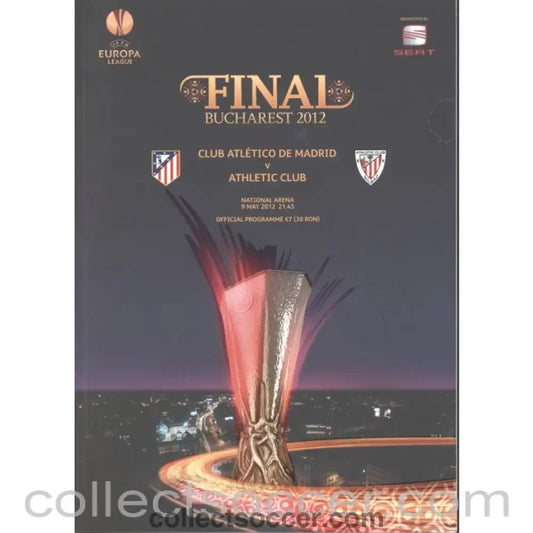 2012 UEFA Cup Final Programme Atletico Madrid v Bilbao - Collect Soccer