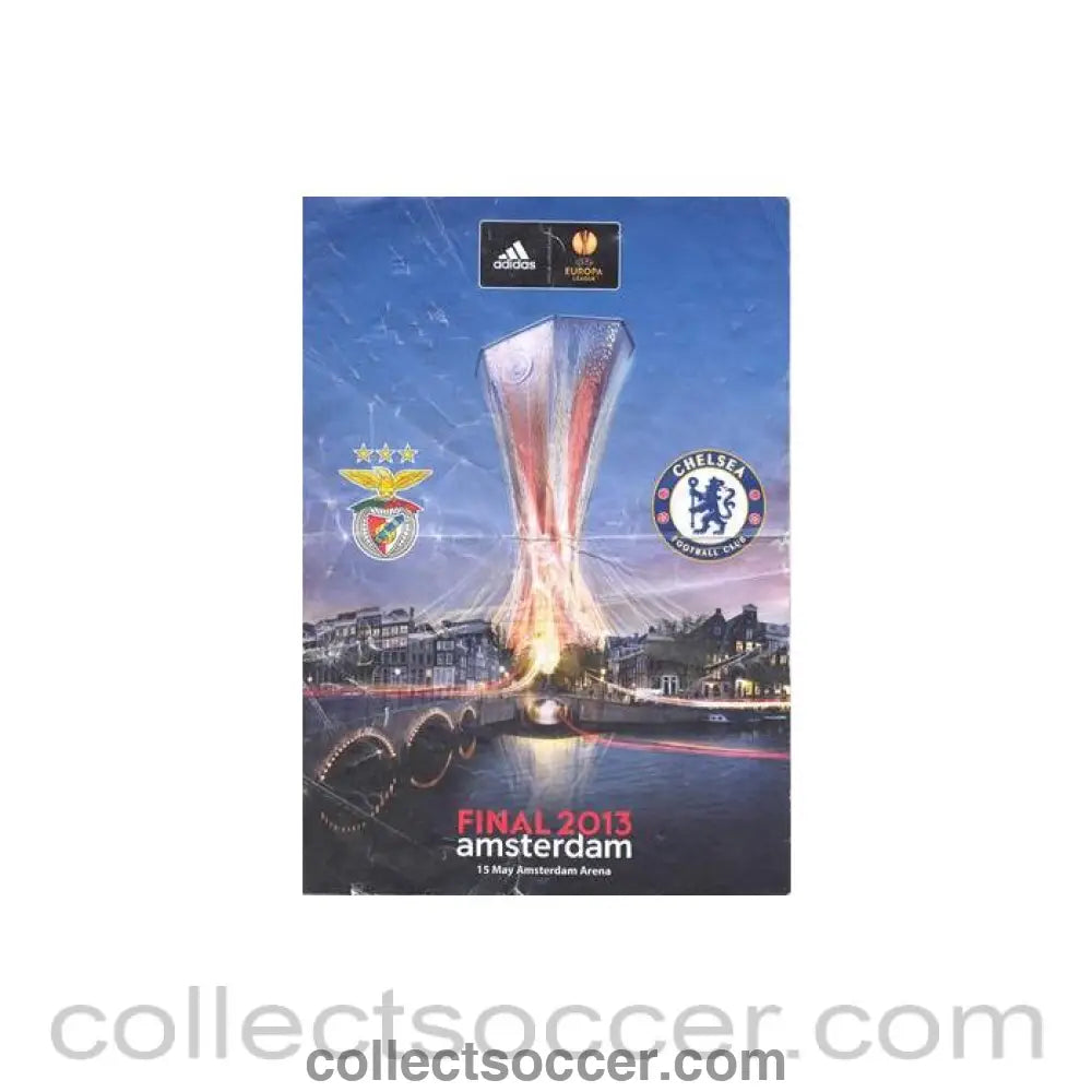 2013 - Chelsea V Benfica Europa League Final 2013 leaflet - Collect Soccer