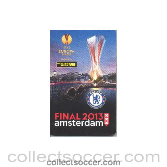 2013 - Chelsea V Benfica Europa League Final 2013 map Chelsea issue - Collect Soccer