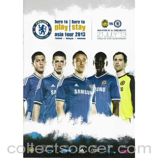2013 - Malaysia v Chelsea 21/07/2013 Official Programme - Collect Soccer