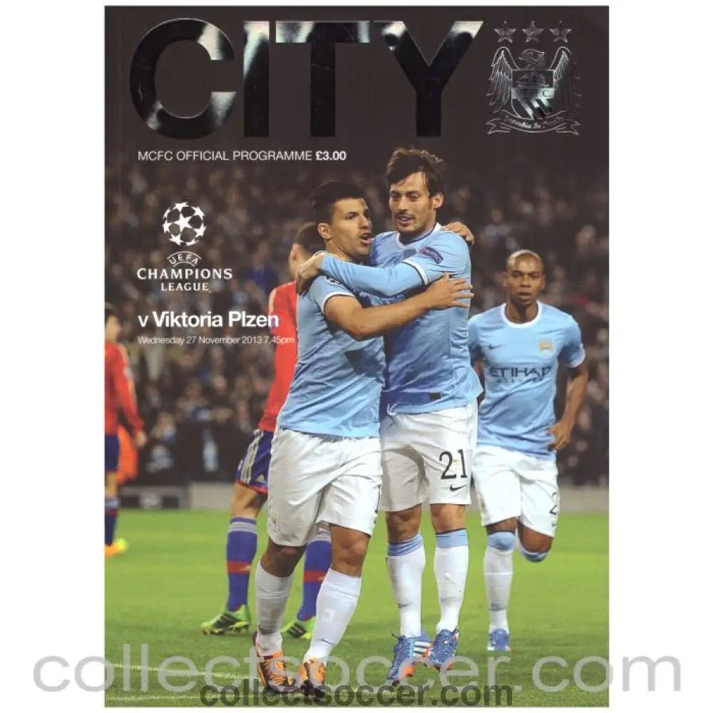 2013 Manchester City v Viktoria Plzen Programme - Collect Soccer