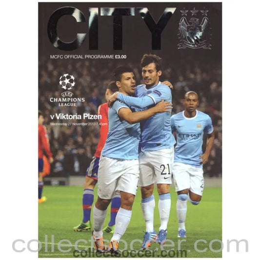2013 Manchester City v Viktoria Plzen Programme - Collect Soccer