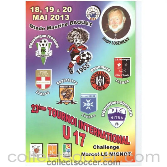 2013 Marcel Le Mignot U17 Youth Tournament Official Programme (Hull City) - Collect Soccer