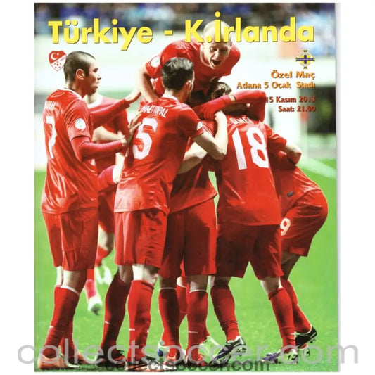2013 Turkey v Northern Ireland Official Programme - Collect Soccer