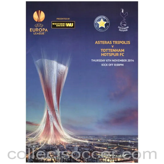 2014 Asteras Tripolis v Tottenham Hotspur Official Programme - Collect Soccer
