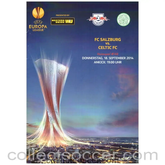 2014 Celtic v Salzburg Official Programme - Collect Soccer