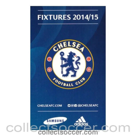 2014 - Chelsea 2014 - 15 Fixture Card Championship Season - Collect Soccer