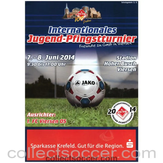 2014 FC Viersen Jugend Pfingstturnier Youth Tournament Official Programme (Everton) - Collect Soccer